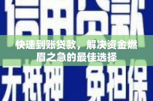 狮子快速到账贷款，解决资金燃眉之急的最佳选择