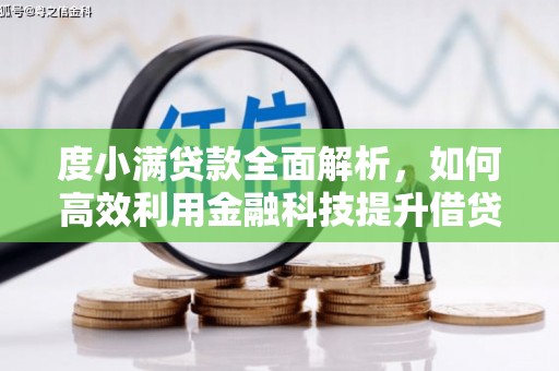 狮子度小满贷款全面解析，如何高效利用金融科技提升借贷体验