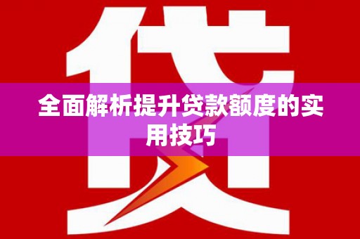 狮子全面解析提升贷款额度的实用技巧