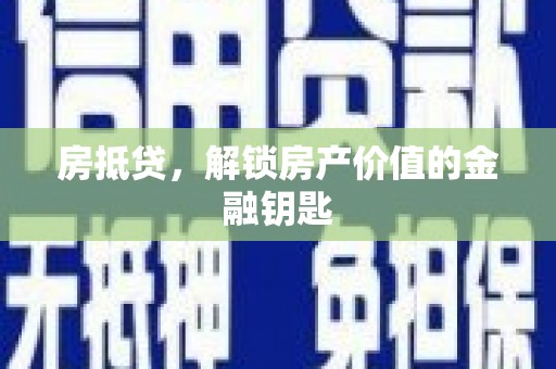 狮子房抵贷，解锁房产价值的金融钥匙