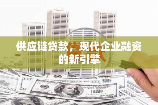 狮子供应链贷款，现代企业融资的新引擎