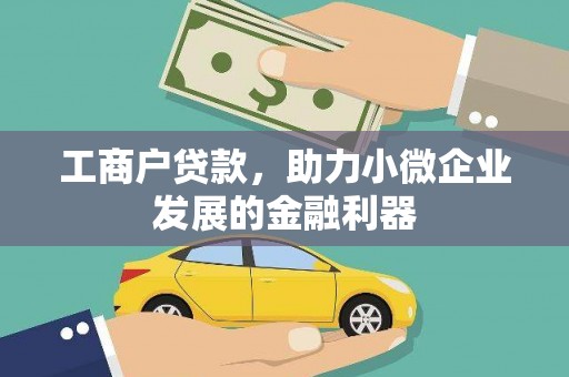 狮子工商户贷款，助力小微企业发展的金融利器