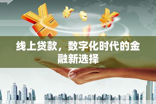 狮子线上贷款，数字化时代的金融新选择