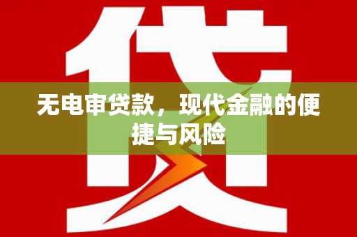 狮子无电审贷款，现代金融的便捷与风险