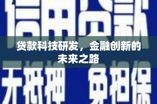 狮子贷款科技研发，金融创新的未来之路