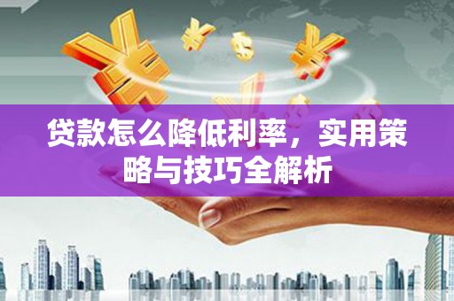 狮子贷款怎么降低利率，实用策略与技巧全解析