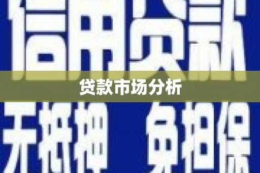 狮子贷款市场分析