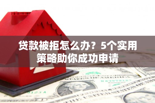 狮子贷款被拒怎么办？5个实用策略助你成功申请