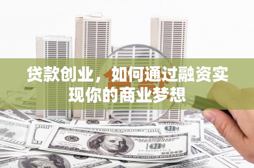 狮子贷款创业，如何通过融资实现你的商业梦想