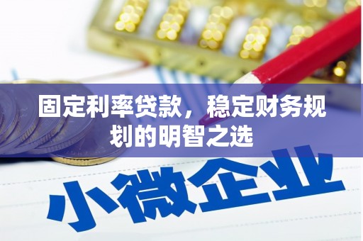 狮子固定利率贷款，稳定财务规划的明智之选